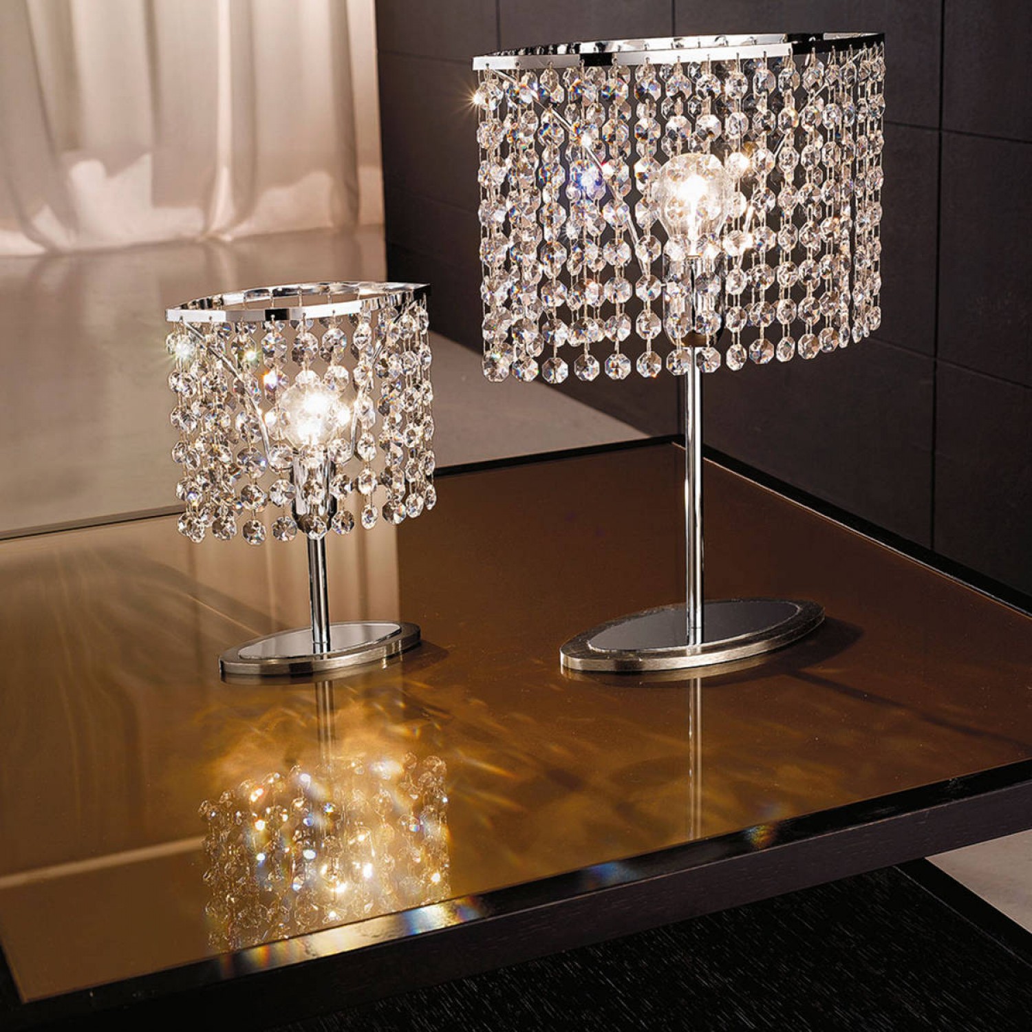 metallo cromo lucido ed inox lucido