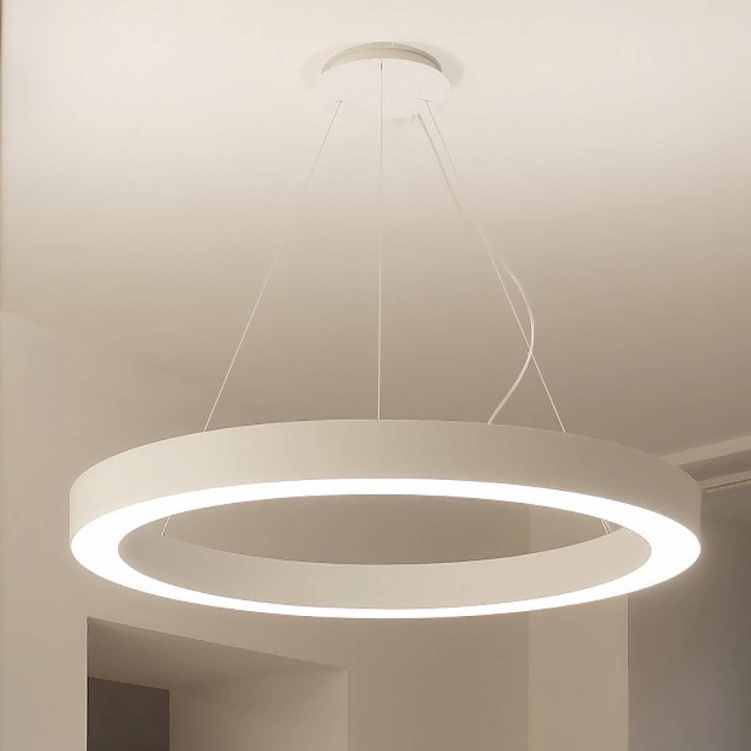 Arcchio Lampada A Sospensione Dimmerabile Ejona: LED 8W, Bianco, Alluminio, GU10