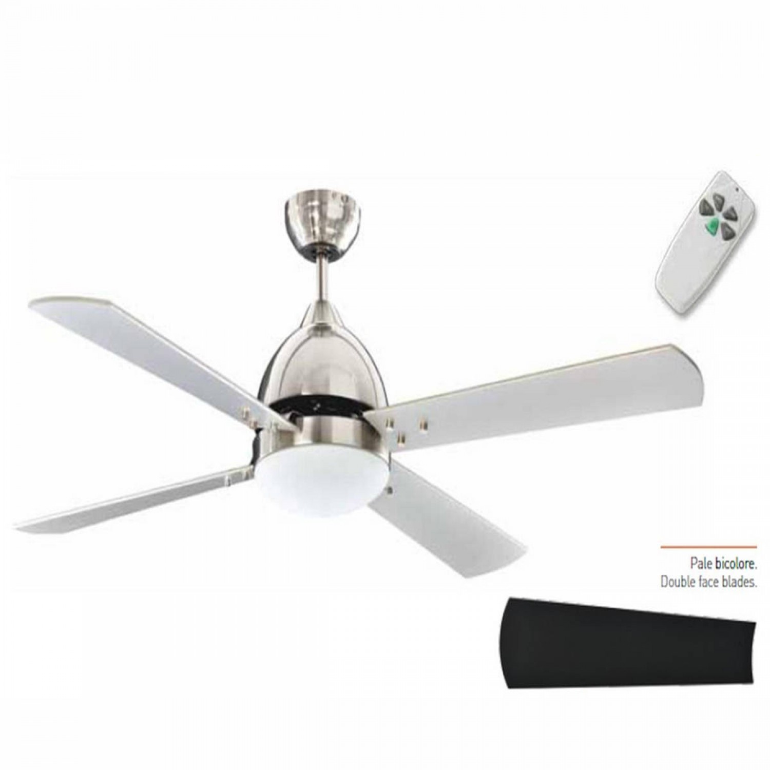Ventilatore Da Soffitto Princess Radiance II 90 Cm Bianco Con Luce - Per Interni, Tradizionale