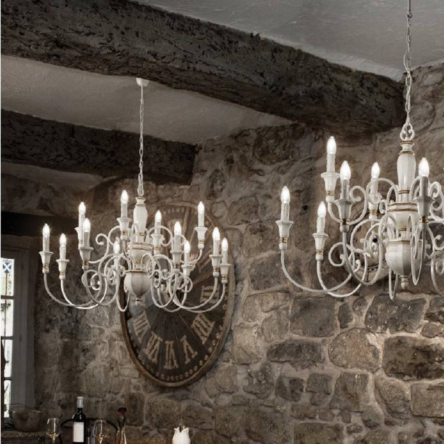 Lampadario A 3 Bracci Con Cristalli Artificiali, Plafoniera Decorativa Bianca Per Soggiorno E Camera Da Letto