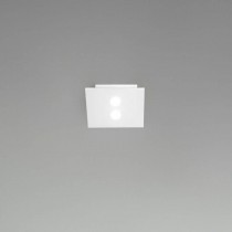Lampada da soffitto con corpo e diffusore in alluminio 2mm, di colore Bianco, 1 luce a led 4.5W ( 350Lm ) Dimmerabile