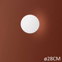 Originale Lampada da parete o soffitto per esterno con struttura in polietilene verniciato bianco, 1 luce 30W (E27)