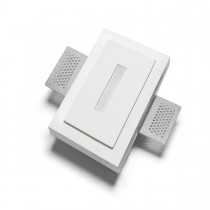 Segnapassi LED 1.5 W ad incasso dal design moderno, con struttura in gesso, tonalità di luce a scelta