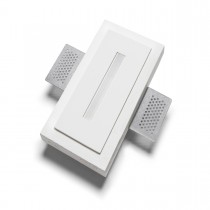 Segnapassi LED 2.5 W ad incasso dal design moderno, con struttura in gesso, disponibile con varie tonalità di luce