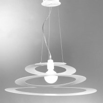 Sospensione dal design moderno con struttura in metallo verniciato disponibile in diverse finiture di colorazione, 1 luce (E27 MAX.60W)