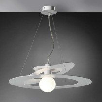 Sospensione dal design moderno con struttura in metallo verniciato disponibile in diverse finiture di colorazione, 1 luce (E27 MAX.60W)