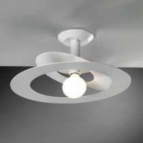 Plafoniera dal design moderno con struttura in metallo bianco , disponibile in altre finiture, 1 luce ( E27 MAX.60W )