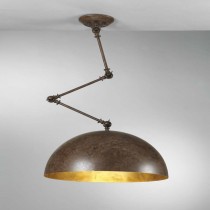 Sospensione dal design vintage con struttura in metallo verniciato disponibile in diverse finiture di colorazione, 1 luce (E27 MAX.60W)