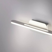 Lampada da parete in metallo verniciato e policarbonato, 2 luce 15W a LED ( 3000Lm, 3000°K ) in biemissione