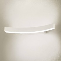Applique minimale di colore bianco con luce a led ( 18W ) integrata, diffusore in policarbonato opale