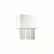 Applique dal design moderno con struttura in metallo cromato, 2 luci (E27, 60W),   