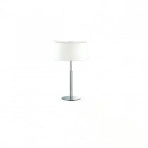 lampada da tavolo dal design moderno con montatura in cromo con paralume. 1 luce (G9, 40W).