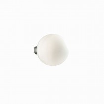 Applique moderna con montatura in metallo cromato e diffusore in vetro, 1 Luce ( G9, 40W)