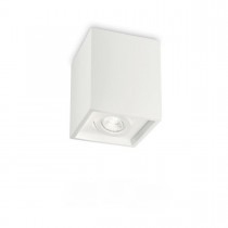 Plafoniera al design moderno con struttura in gesso, 1 Luce (35W, GU10). 