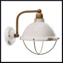 Applique in ceramica dal design ricercato, 1 luce 46W ( E27 ), disponibile in varie colorazioni.  