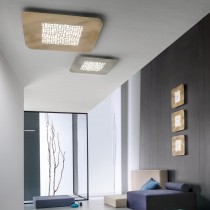 Plafoniera LED 24.3W 3831lm dimmerabile dal design moderno con struttura in alluminio. Diffusore in metacrilato. Tonalità di luce 3000K.