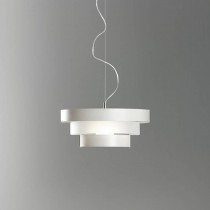 Raffinata lampada a sospensione con vetri personalizzabili e struttura in metallo cromato, 1 luce 100W ( E27 )