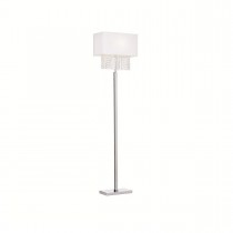 Piantana dal design moderno con struttura in metallo cromato, 1 luce (E27, 60W),   