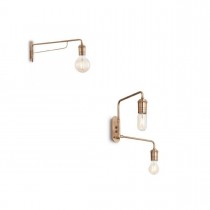 Applique dal design moderno con struttura in metallo rifinito ottone. 1 luce (E27, 60W)