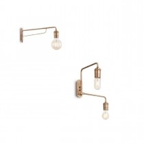 Applique dal design moderno con struttura in metallo rifinito ottone. 1 luce (E27, 60W)