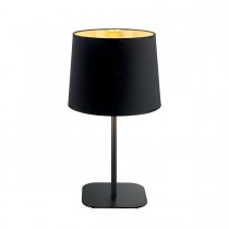  Lampada da tavolo moderna con struttura in metallo verniciato nero opaco, 1 Luce ( E27, 60W)