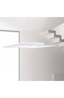 Lampada da sospensione dalla forma geometrica quadrata, di colore Bianco, luce a led Tot. 50W ( 3850Lm )