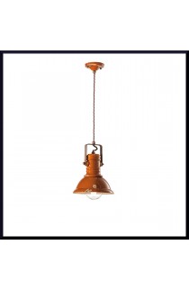 Sospensione in ceramica dal design ricercato, 1 luce 53W ( E27 ), disponibile in varie colorazioni.  