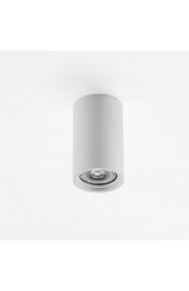 SPOT DI FORMA CILINDRICA IN GESSO, CON FINITURA DI COLORE BIANCO 1 LUCE 35W ( GU10 ) 