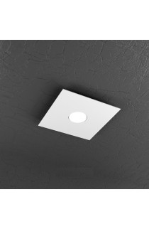 Plafoniera dal design moderno con struttura in metallo verniciato disponibile in diverse finiture di colorazione, 1 Luce a Led (Gx53)