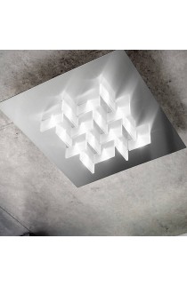 Plafoniera quadrata da soffito in varie colorazioni  con luce a Led 35W