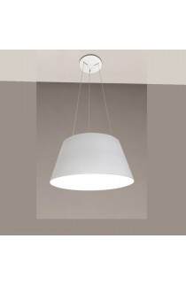 Sospensione 30W o 50W dal design moderno con struttura in alluminio verniciato bianco. Tonalità di luce 3000K.