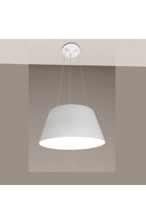 Sospensione 30W 2100lm dal design moderno con struttura in alluminio verniciato bianco. Tonalità di luce 3200K.