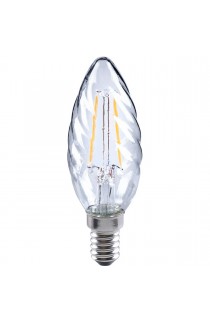  LAMPADINA TORTIGLIONE FILOLED ( E14 ) LED 2W EPISTAR 2700K LUCE CALDA 250 LUMEN  
