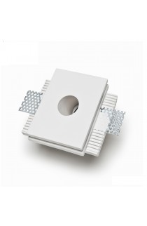 Segnapassi LED 2W ad incasso dal design moderno, con struttura in gesso, tonalità di luce a scelta