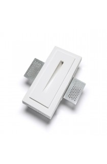 Segnapassi LED 2W ad incasso dal design moderno, con struttura in gesso, tonalità di luce a scelta