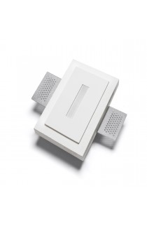 Segnapassi LED 1.5 W ad incasso dal design moderno, con struttura in gesso, tonalità di luce a scelta