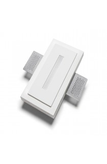 Segnapassi LED 2.5 W ad incasso dal design moderno, con struttura in gesso, disponibile con varie tonalità di luce