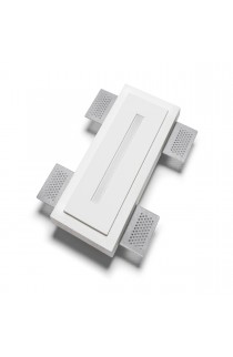 Segnapassi LED 4W ad incasso dal design moderno, con struttura in gesso, disponibile in varie tonalità di luce