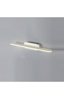 Lampada da parete in metallo verniciato e policarbonato, 2 luce 15W a LED ( 3000Lm, 3000°K ) monoemissione