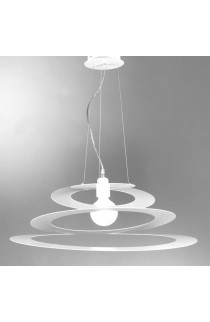 Sospensione dal design moderno con struttura in metallo verniciato disponibile in diverse finiture di colorazione, 1 luce (E27 MAX.60W)