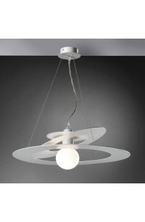 Sospensione dal design moderno con struttura in metallo verniciato disponibile in diverse finiture di colorazione, 1 luce (E27 MAX.60W)