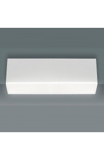 Plafoniera lineare con design minimale e struttura in alluminio, colore bianco con luce a Led ( 9W ) integrata