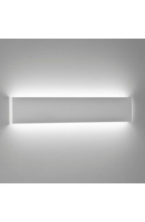 LINEARE APPLIQUE IN METALLO, CON FINITURA DI COLORE BIANCO SATINATO 1 LUCE A LED 24W ( 3000°K )