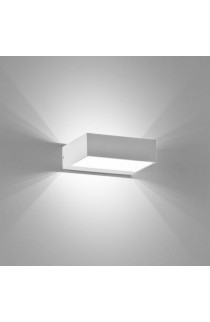 LINEARE APPLIQUE IN METALLO, CON FINITURA DI COLORE BIANCO SATINATO 1 LUCE A LED 6W ( 3000°K )