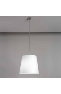 Lampada a sospensione in polipropilene bianco 1x30W E27