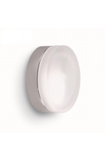 Plafoniera/Applique al design moderno con struttura in metallo cromato, 1 Luce a Led (Gx53)