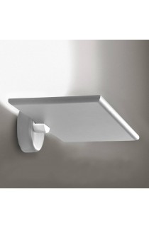 Lampada da parete dal design retrò di colore Bianco e struttura in alluminio tornito, 1 luce a led 20W ( 1900Lm )