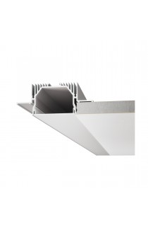 Profilo in Alumite da incasso, da abbinare con strip led, disponibile in diverse lunghezze