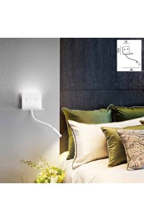 Applique LED 6W 309 lm da l design moderno con corpo in mettallo verniciato. Tonalità di luce 3000K  