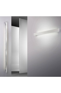 Lampada da parete in metallo verniciato con diffusori orientabili, 1 luce 24W ( T5 ) in biemissione